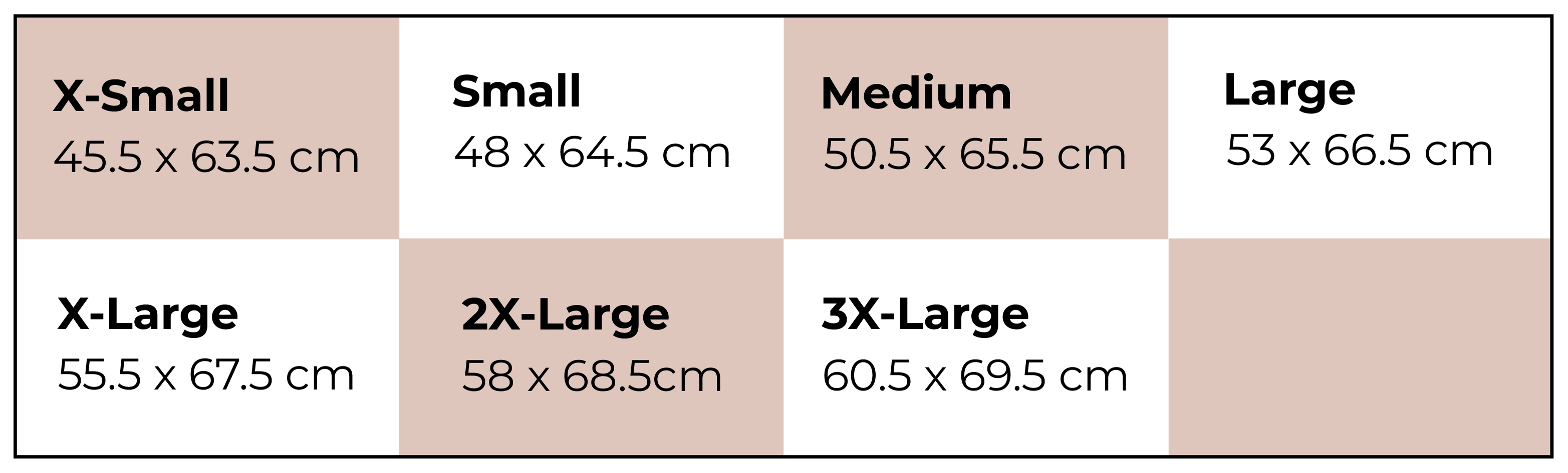 women's sizing 4WD clothing